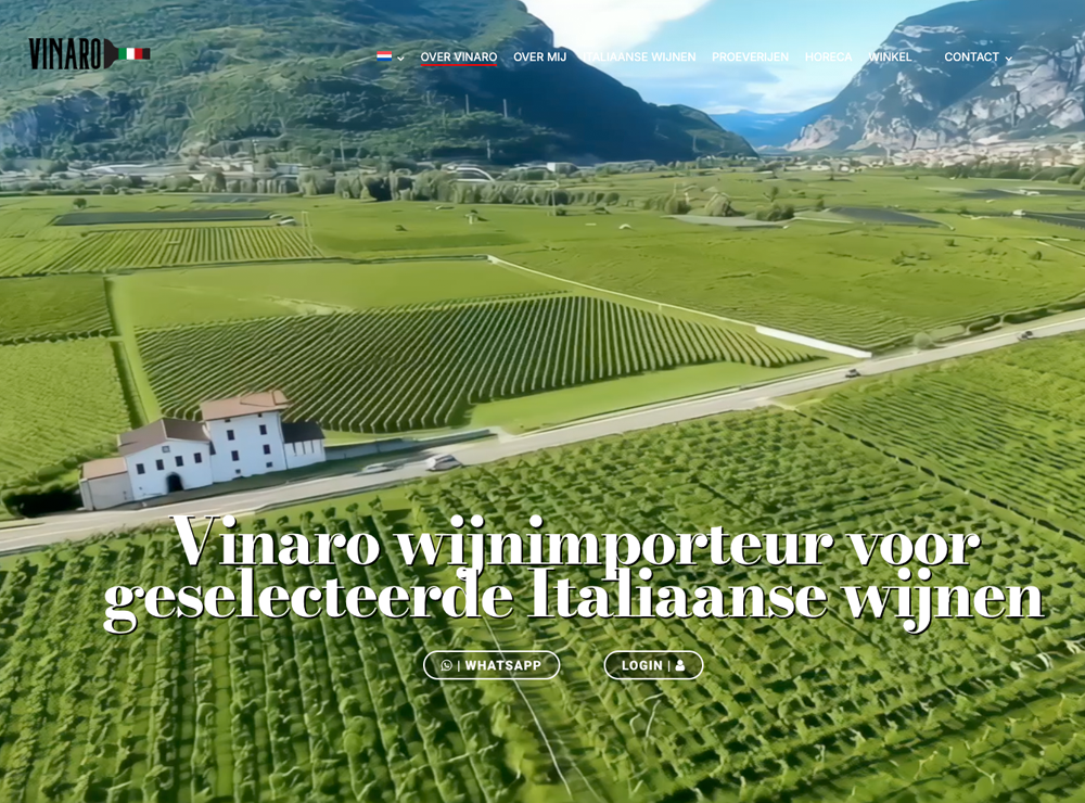 Vinaro wijnimporteur by webdesign limburg - Webdesign Limburg Vinaro wijnimporteur italiaanse wijnen